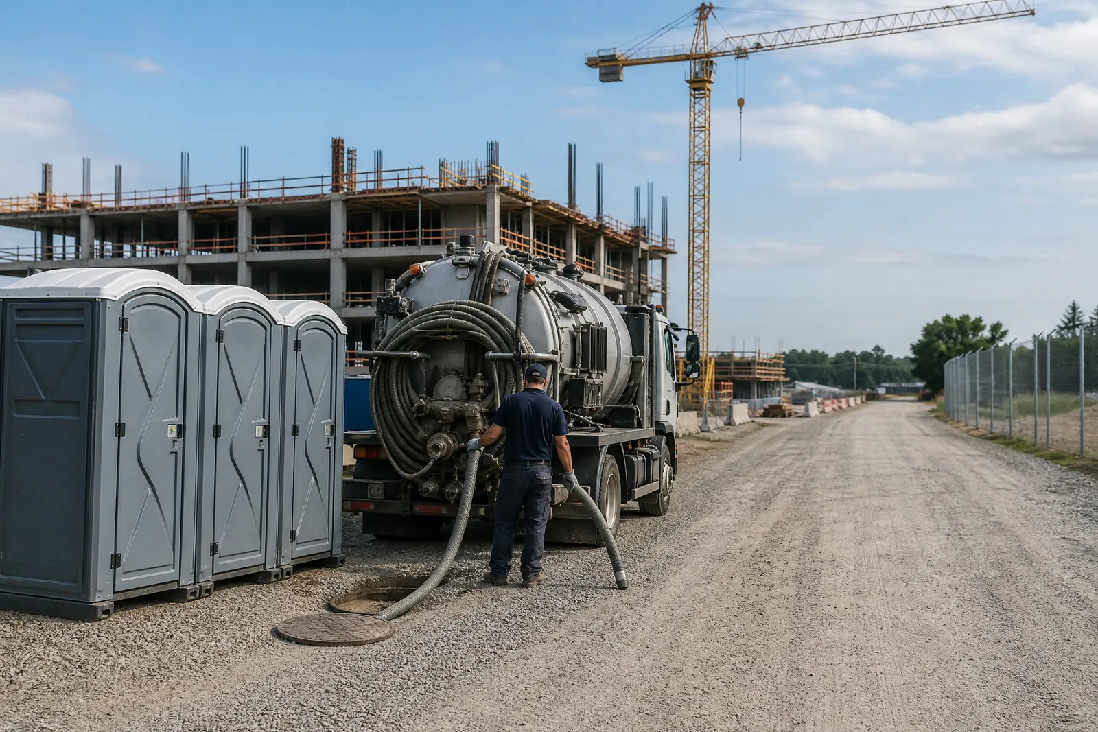 ADA-Accessible Units portable sanitation setup